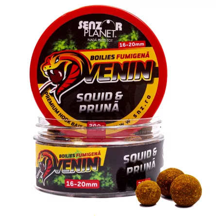 BOILIES FUMIGENA VENIN PENTRU CARLIG SQUID & PRUNA 16-20mm 200g Senzor Planet