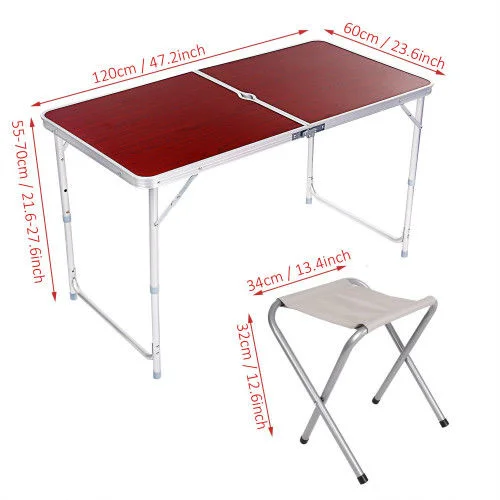 SET DE CAMPING MASA CU 4 SCAUNE MARO TIP SERVIETA