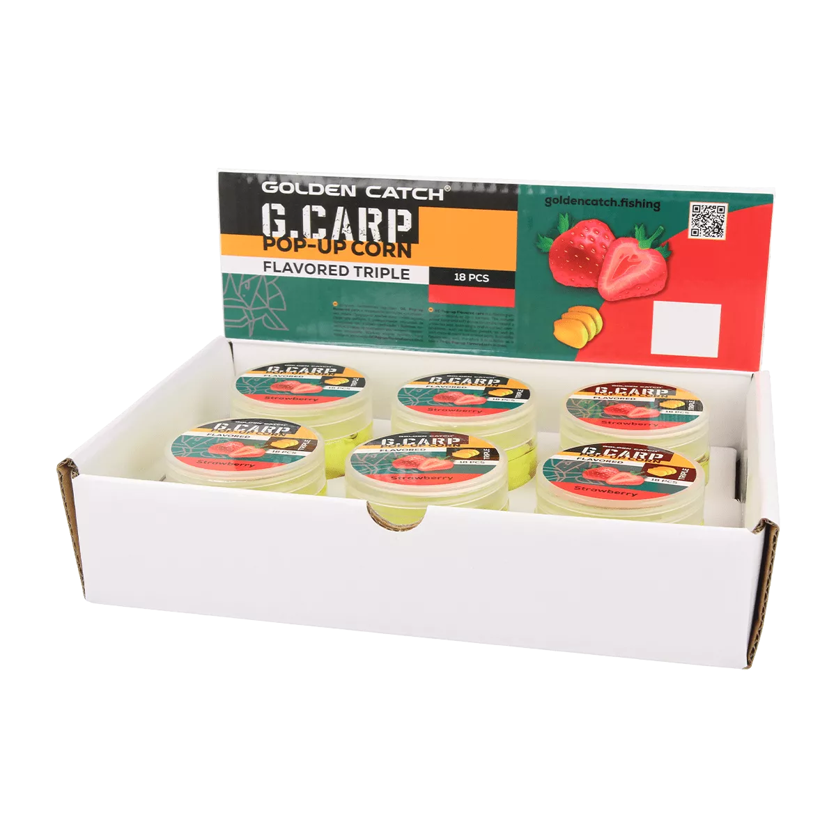 Golden Catch G.Carp Pop-Up Flavored Triple Corn In Dip(18pcs)