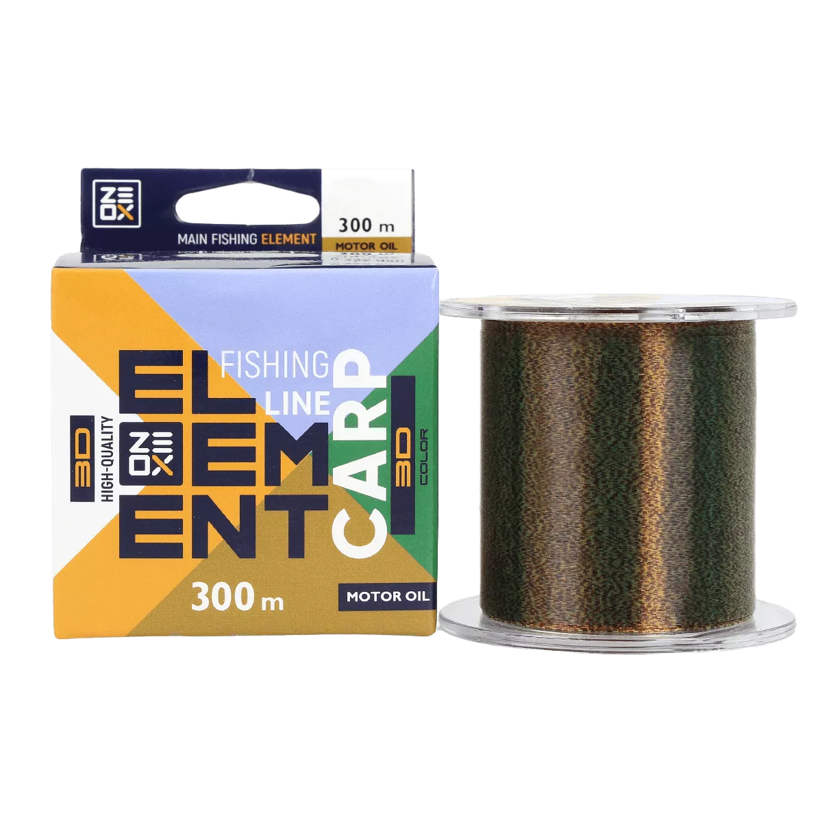 Monofilament  de pescuit la crap ZEOX 3D Element 300 m cu ulei de motor