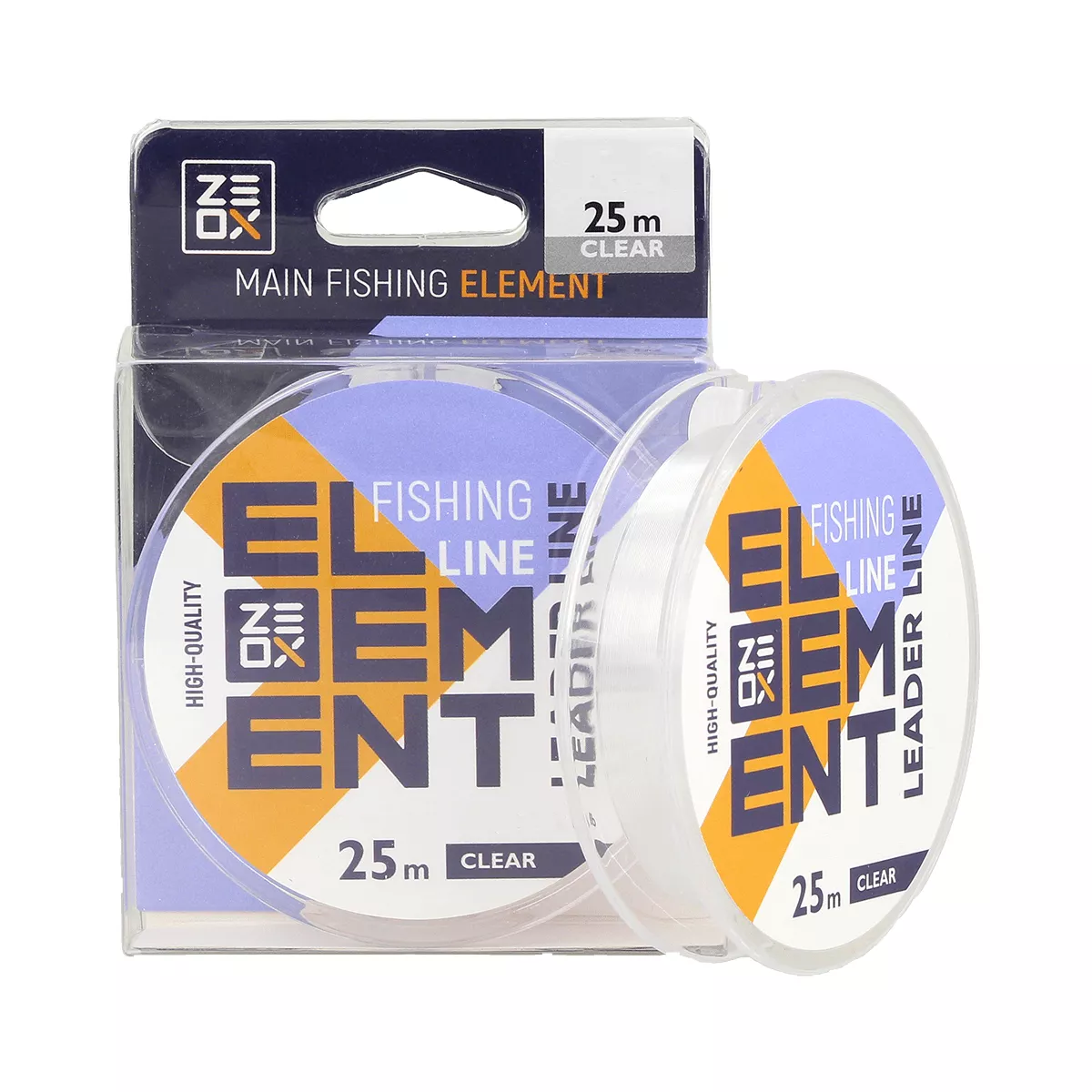 Monofilament  ZEOX Element Leader 25m transparent
