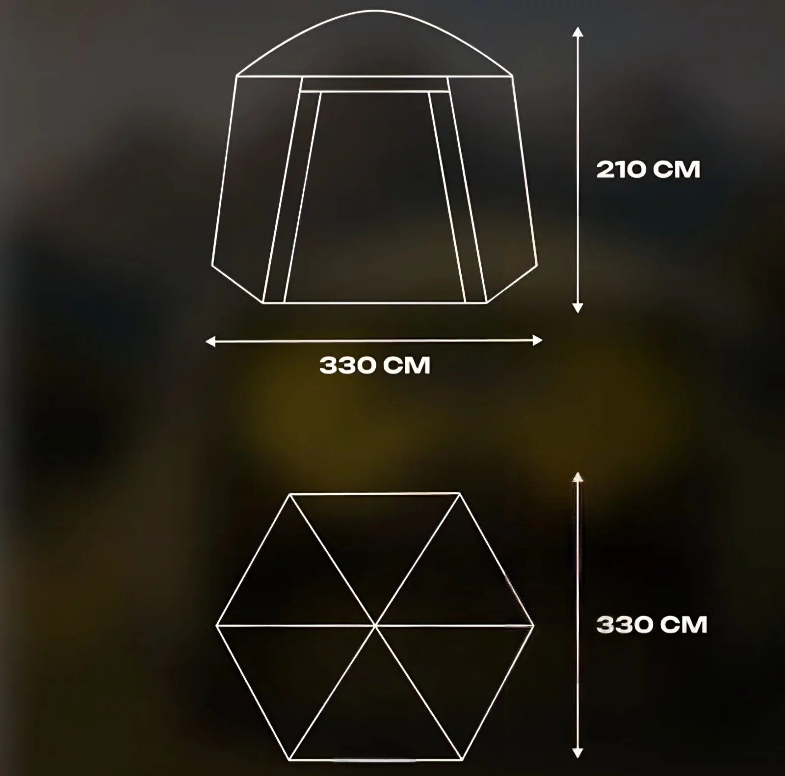 Cort LY88 semi automat 330×330×210 см