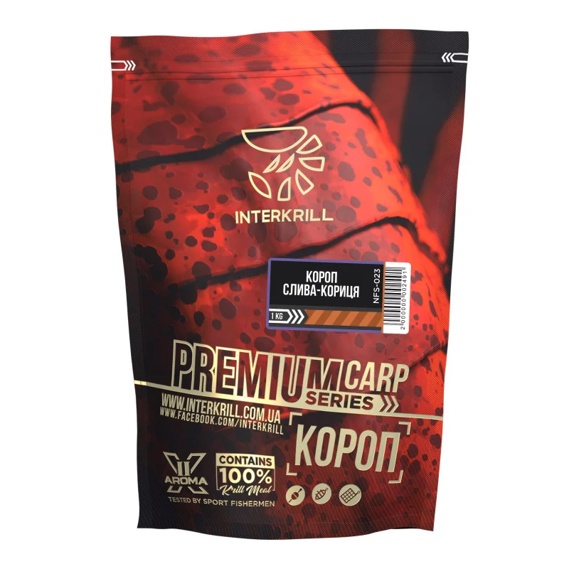 Nadă INTERKRILL  Premium Crap 1kg