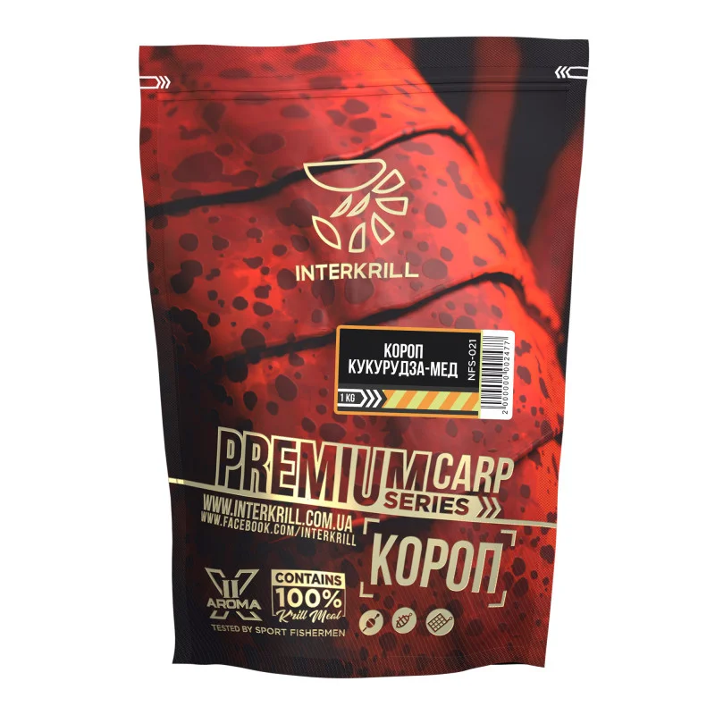 Nadă INTERKRILL  Premium Crap 1kg