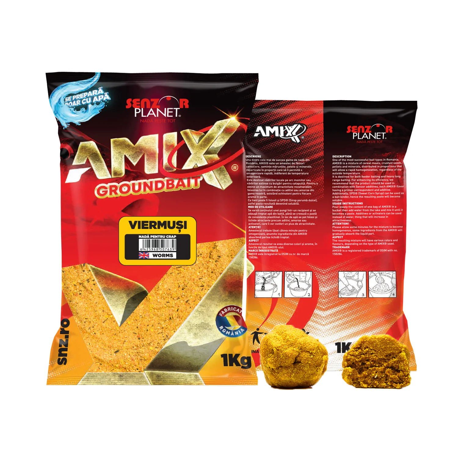 Nadă Senzor AMIX 1kg