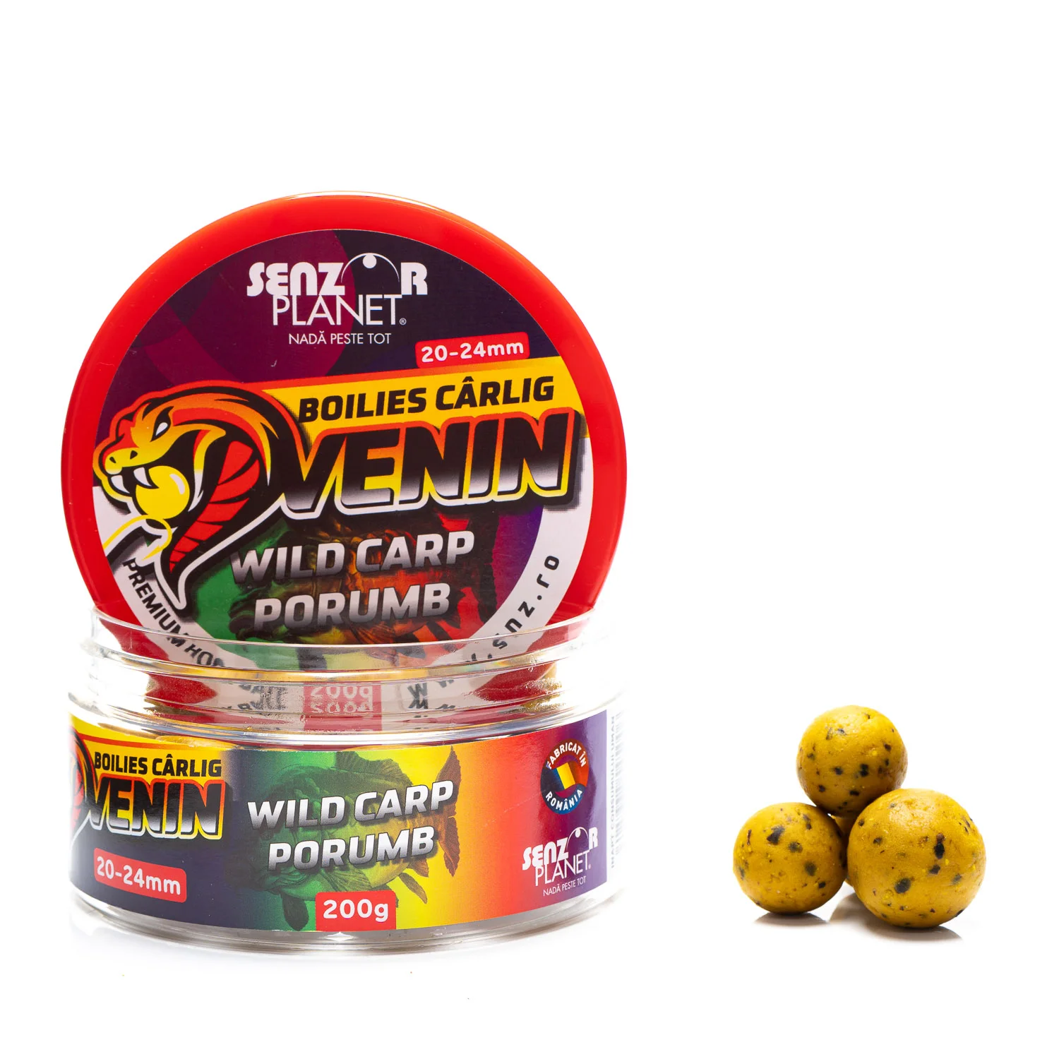 Senzor Planet BOILIES VENIN PENTRU CARLIG WILD CARP PORUMB 20-24mm 200g