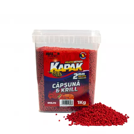 Senzor Planet KAPAK PELETE CEREALIERE CAPSUNA & KRILL 2mm 1kg