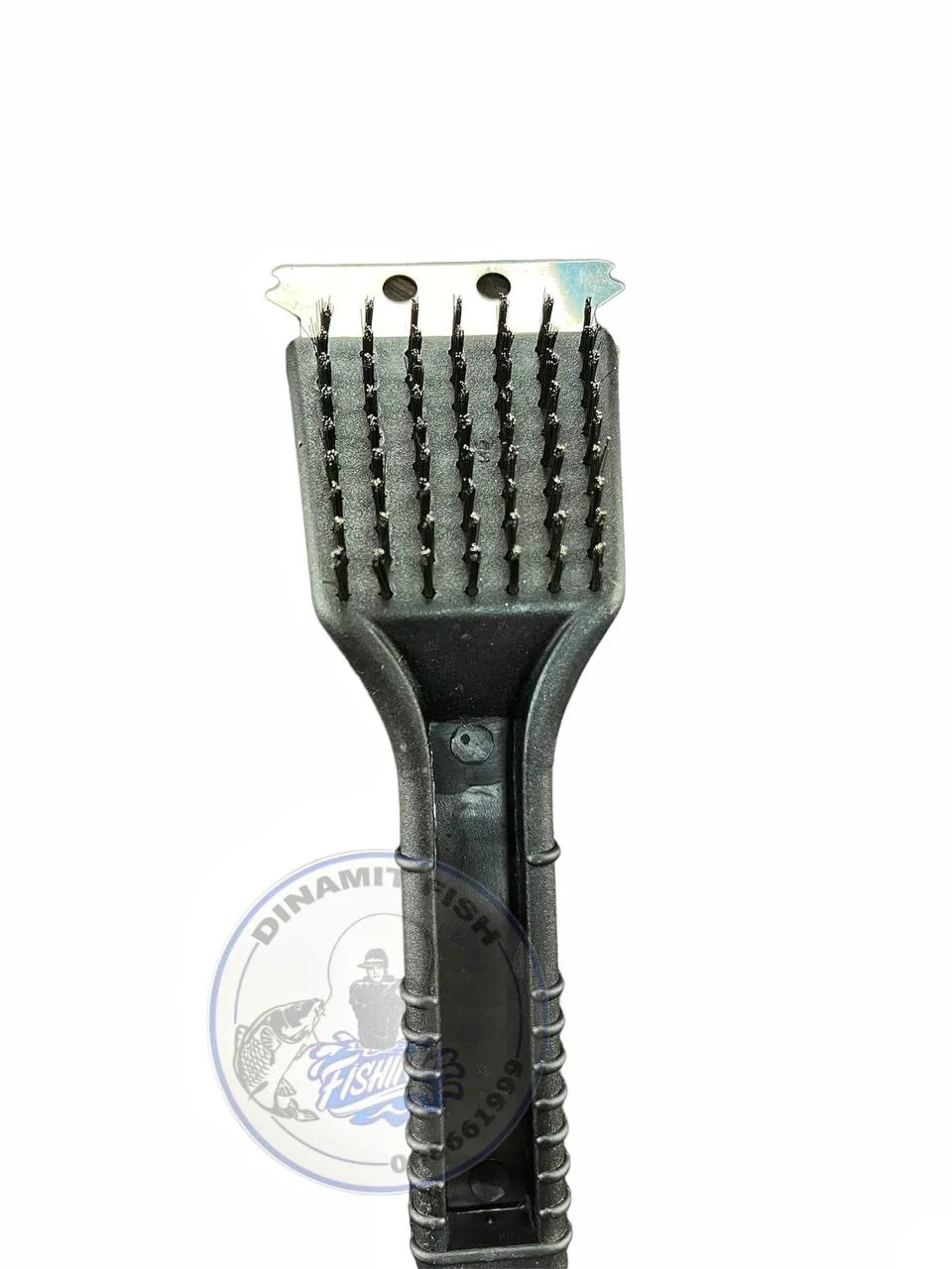 Perie pentru curățarea grătarului cu racleta