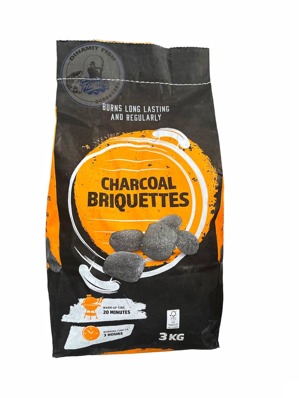 Cărbune de lemn presat(brichet)3kg