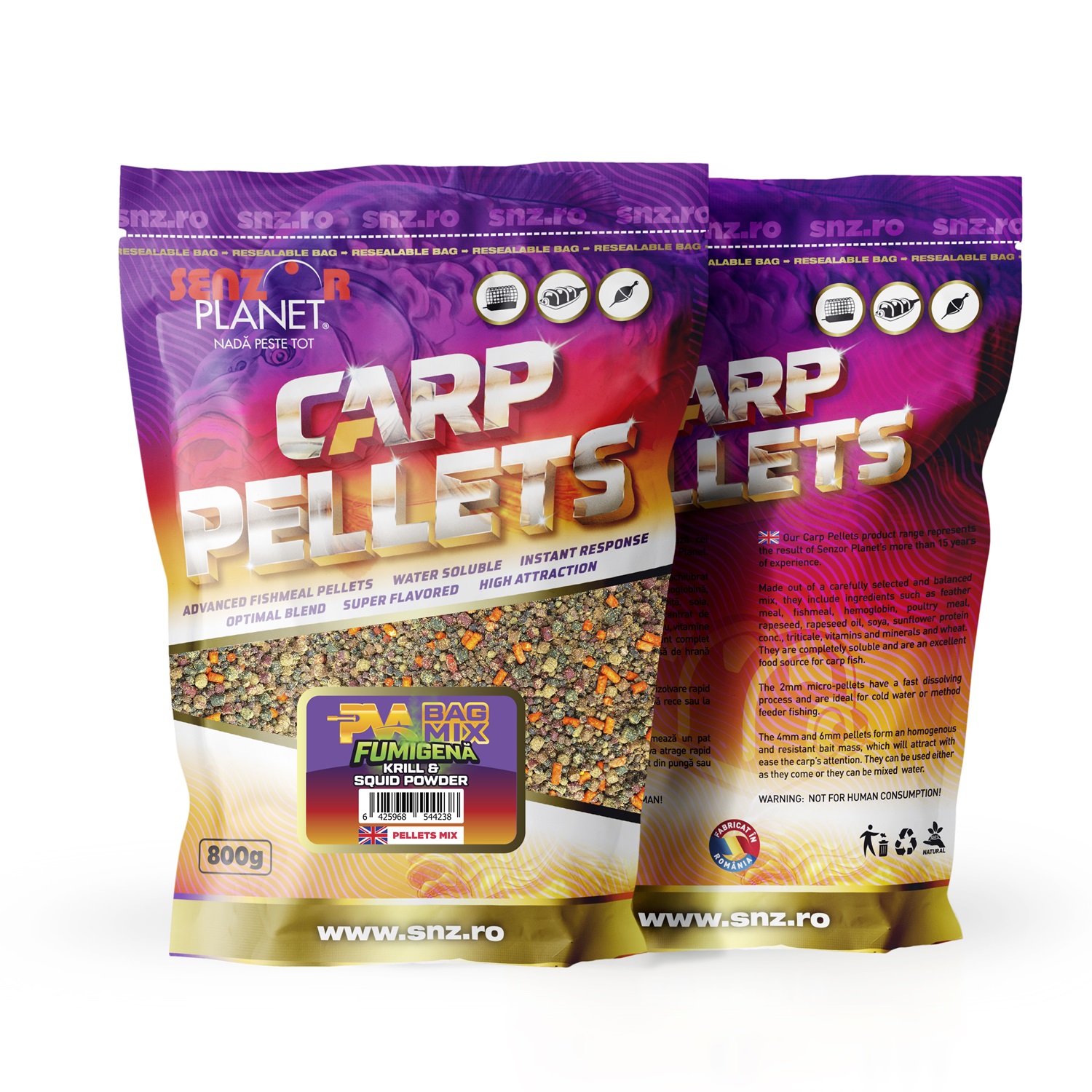 PVA BAG MIX FUMIGENA KRILL & SQUID POWDER 800g