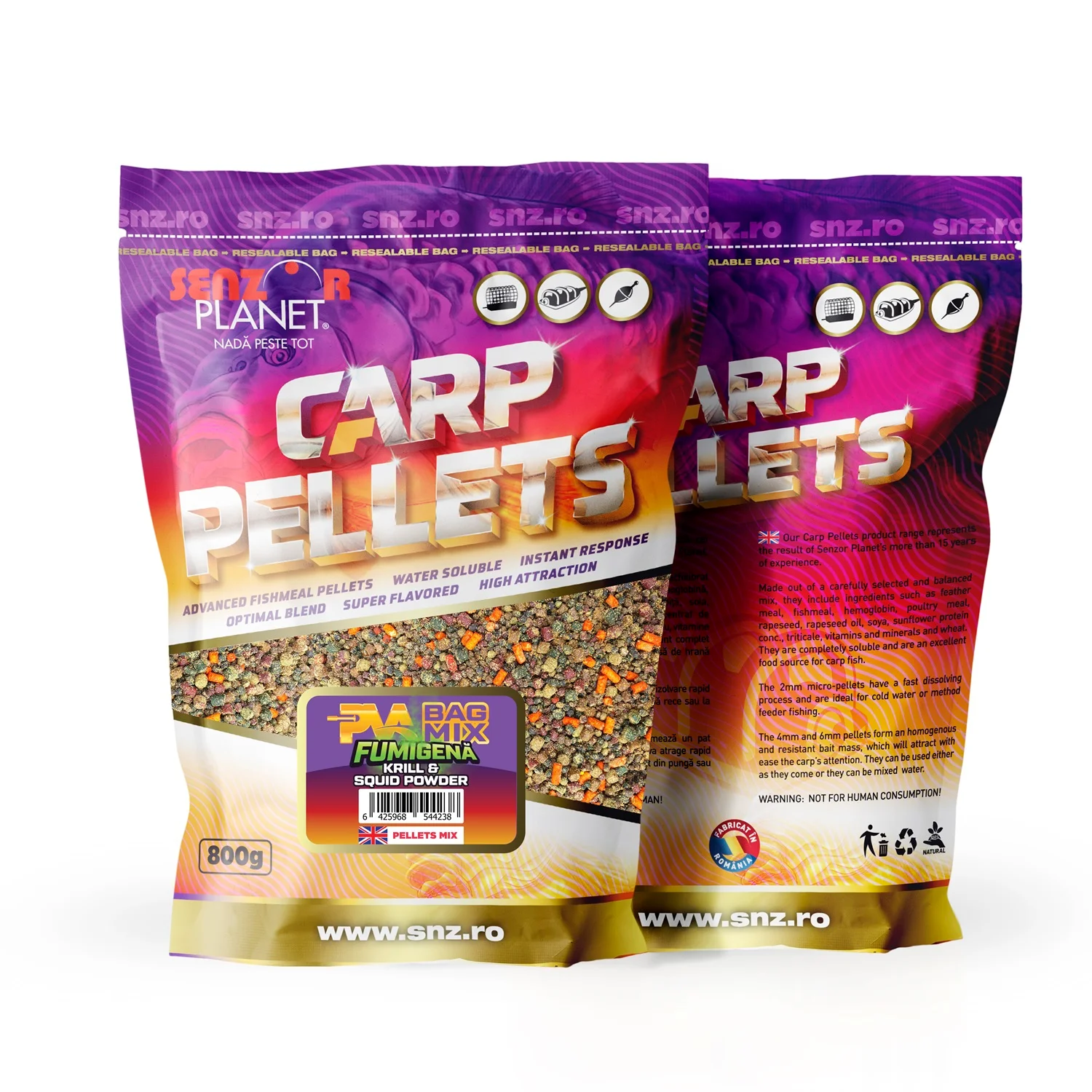 PVA BAG MIX FUMIGENA KRILL & SQUID POWDER 800g