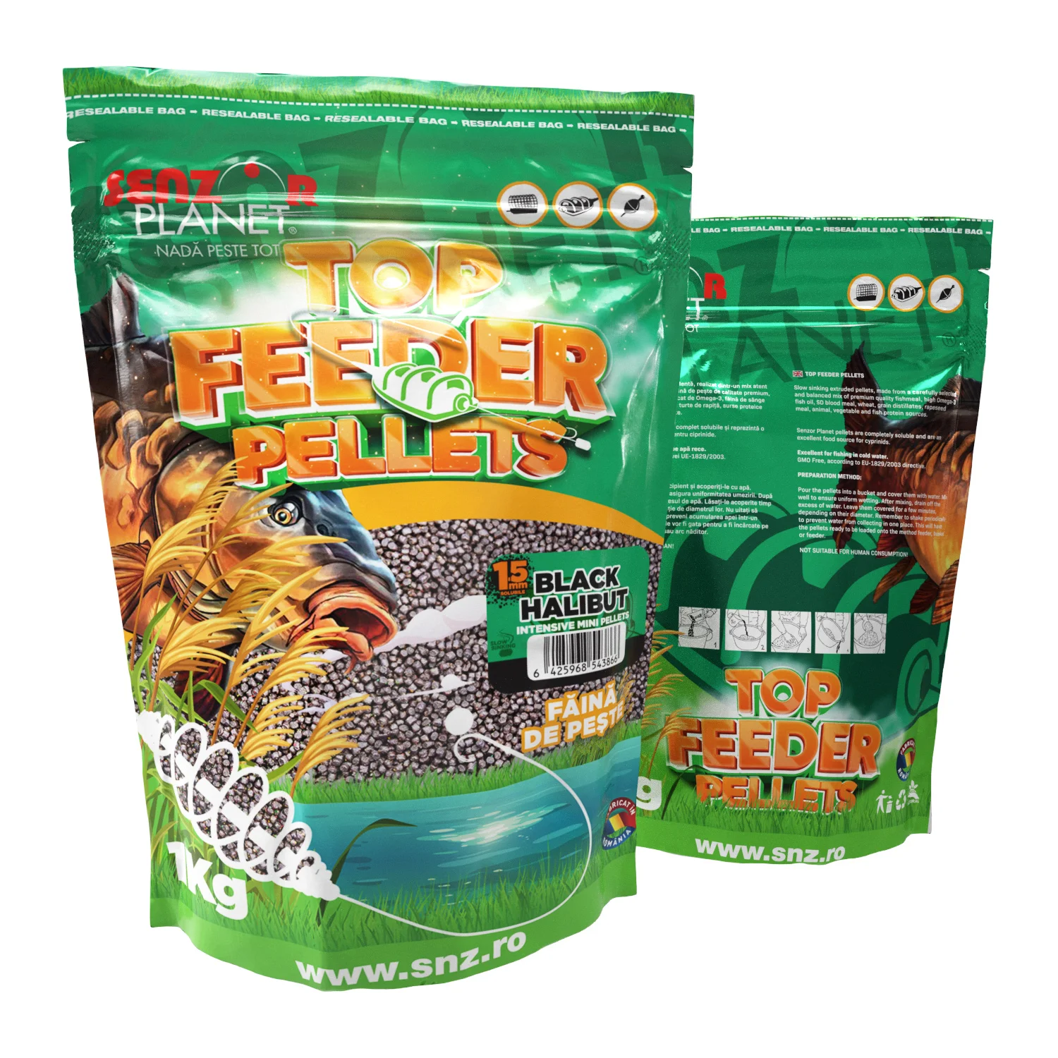 SENZOR TOP FEEDER PELLETS  1.5mm 1kg