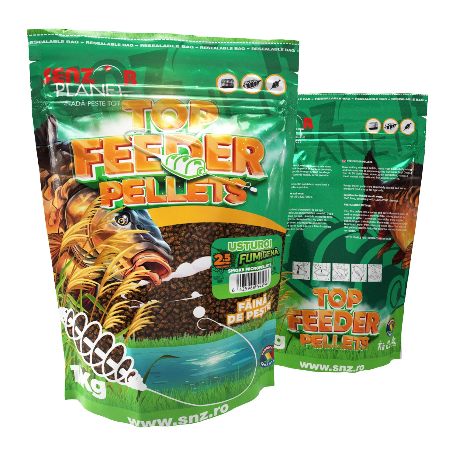 Top Feeder Pellets Fumigena 2.5mm 1kg