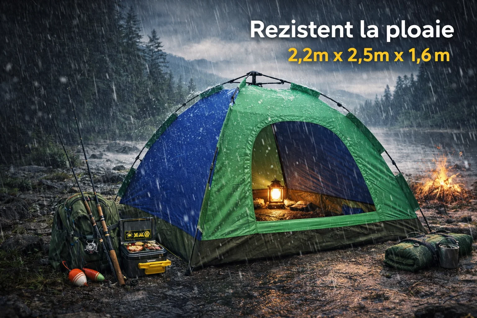 Cort 2.2m-2.5m-1.6m 5-6 persoane